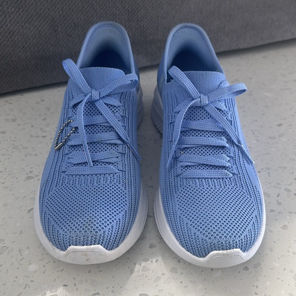 Women's Skechers, Slip-ins Go Walk Flex Baby Blue & White Size 6.5 US - Picture 2 of 9